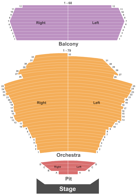 San Jose Center For The Performing Arts SIX Seating Chart